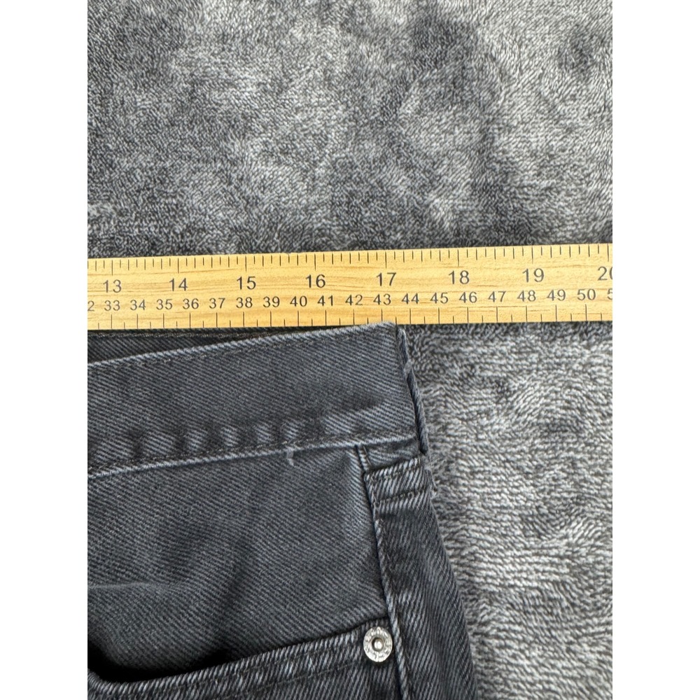 Levi Strauss Jeans Mens 36x34 Black 505 Regular Fit Straight Leg Faded Denim - Picture 2 of 8